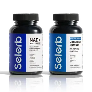 Selerb Men's Daily Pack – Liposomal NAD+, CoQ10, Ashwagandha & Multi-Magnesium with B6, D3, Zinc – Energy, Circulation, Sleep & Muscle Support